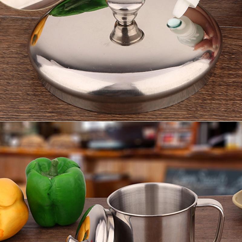 Mit Griff Edelstahl Tasse Zubehör Wasser Kaffee Tee Camping Zuhause