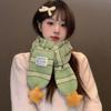 Thicken Knit Scarf Soft Neck Scarf New Cross Scarf  Women