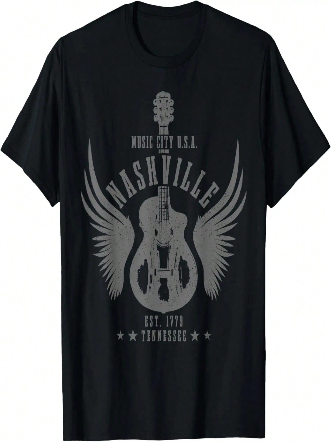 Nashville Guitar TN Tennessee Country Music City Vintage T-Shirt S разноцветный