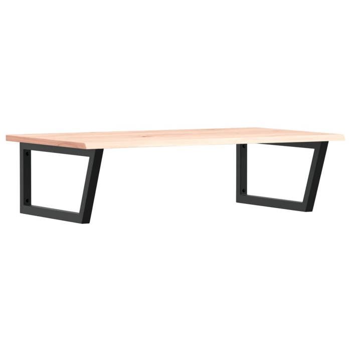 VidaXL Étagère de vasque murale acier et bois de chêne massif 3302639