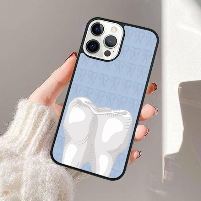 Dentist Tooth Pattern Phone Case For Apple iPhone 17 Air Pro Max Plus Coque For iPhone 17 Air 14 15 16 13 12 Max Cover