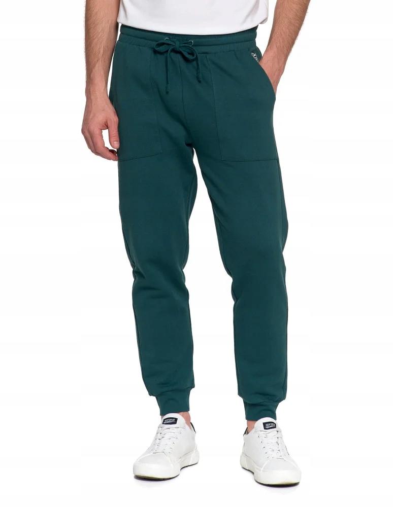 Men's Joggers with Pockets, Warm Drawstrings, MORAJ XXL GREEN