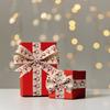 1Pc  Christmas Imitation Linen Ribbon Decorations Christmas Tree Diy Bow Ribbon Birthday Party Gift Box Strap