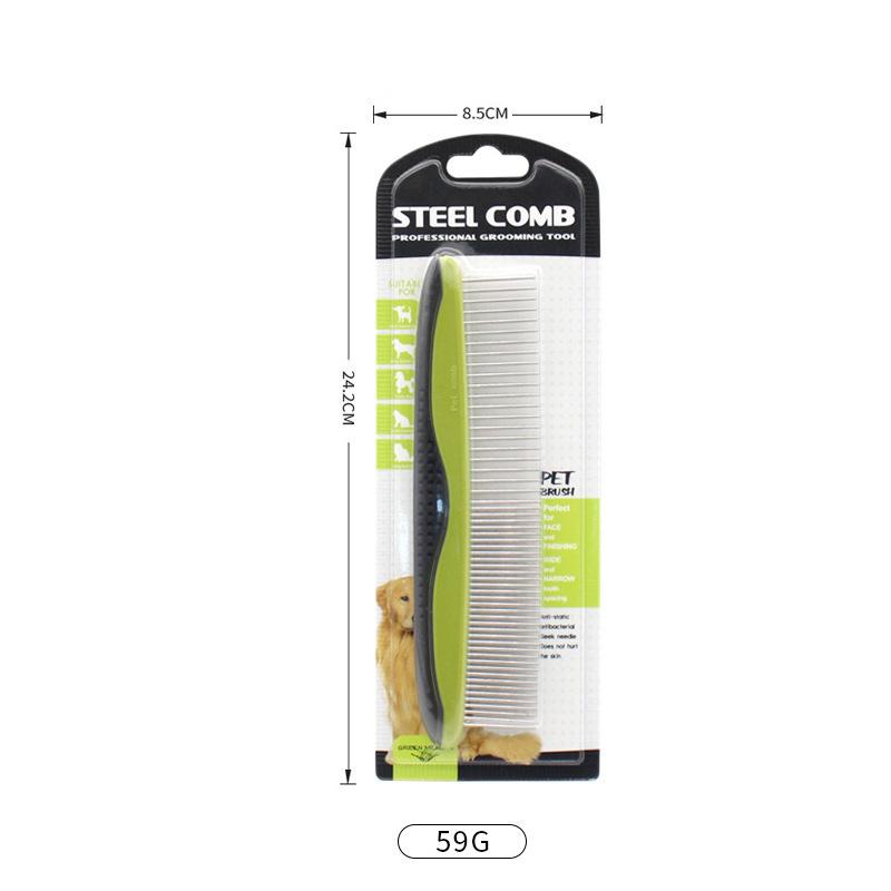 Pet Hair Removal Comb for Cats and Dogs - Detangling & Grooming Tool
