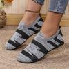 Women's Large Size Gray-Black Casual Home Comfortable Flat Shoes