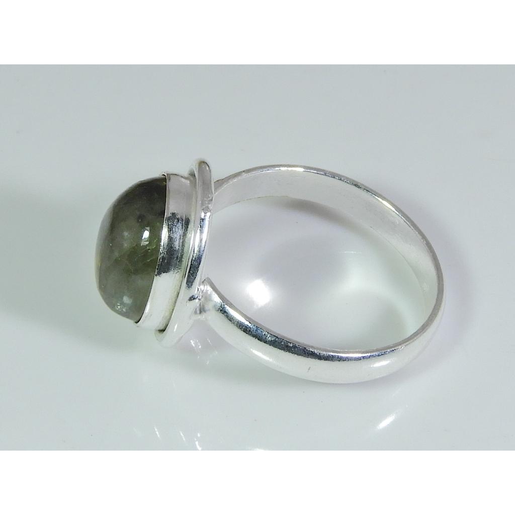 Natural Blue Labradorite Gemstone 925 Solid Sterling Silver Ring Size US-7 PG-29