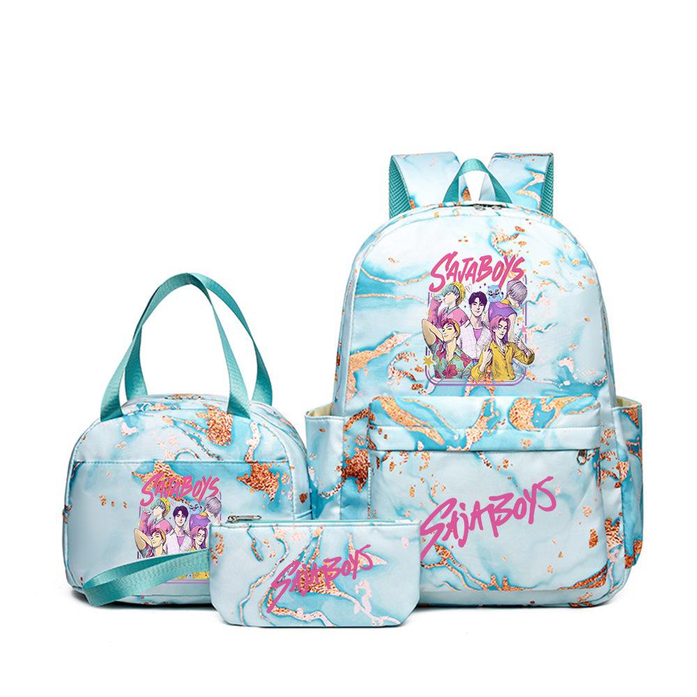 Witch Hunter Three-Piece Backpack Girl Digital Printing Elementary School Bag Large Capacity Backpack