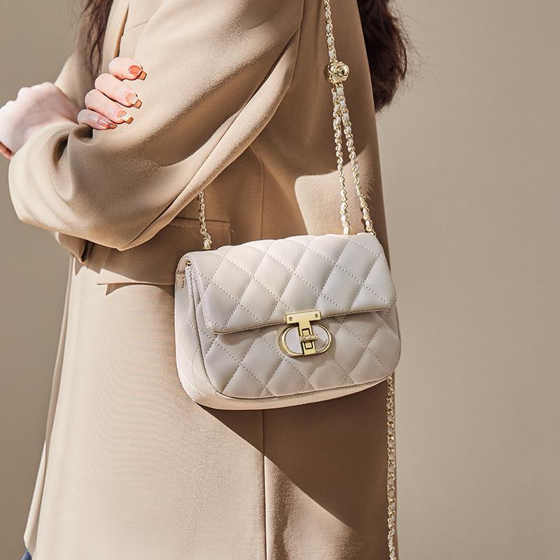 Mrs. Qiao Little Bag 2025 Women's Crossbody Bag Chain Bag Small Genuine Leather Women's Shoulder Bag