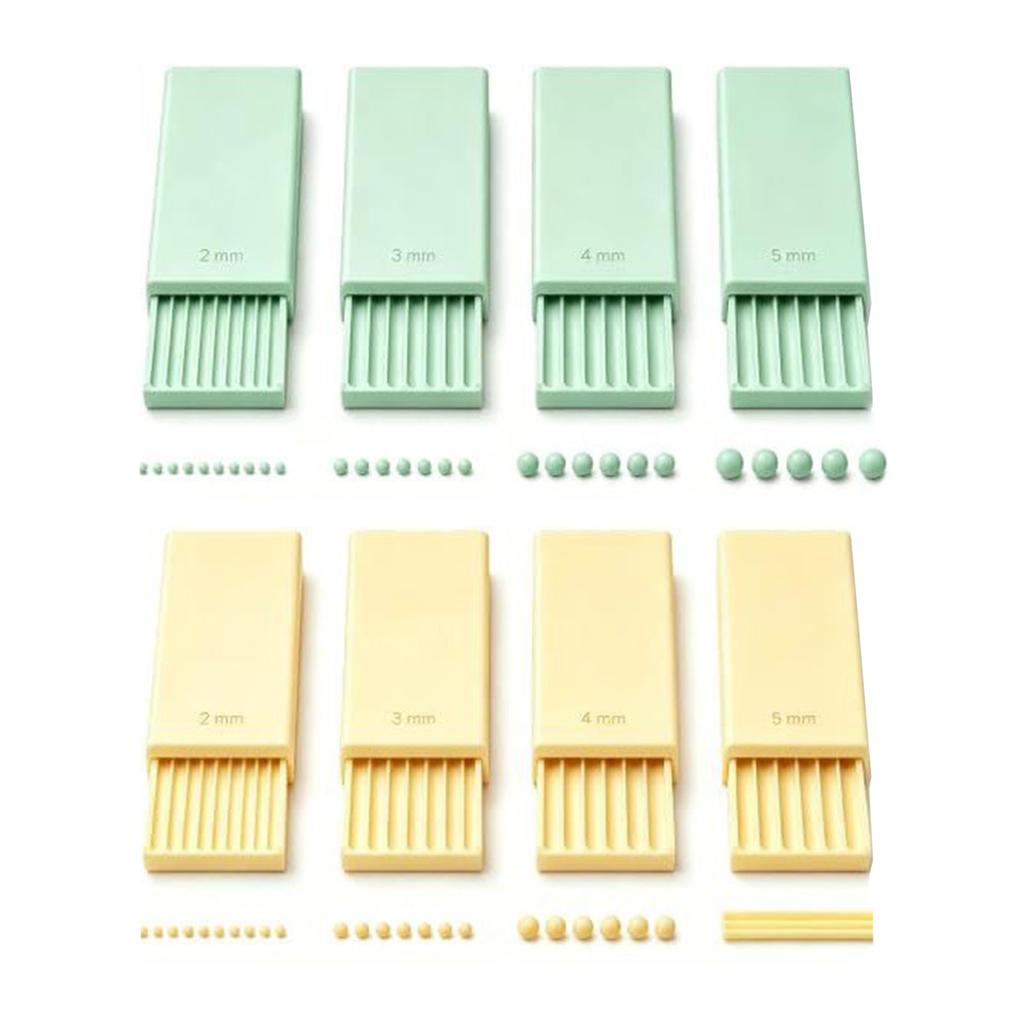 Mini Clay Mold 4Pcs/Set Gel Ball Makers, Polymer Rollers, 2mm 3mm 4mm 5mm Earring Making Kit Sphere Shaper Nail Art Bead Rollers for 3D Flowers,