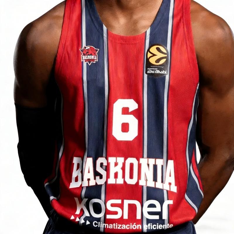 Summer New Spain Baskonia Men's Women Basketball Jersey Vest Causal Fan Special Sportswear Basketball Jersey Family Kids Tees