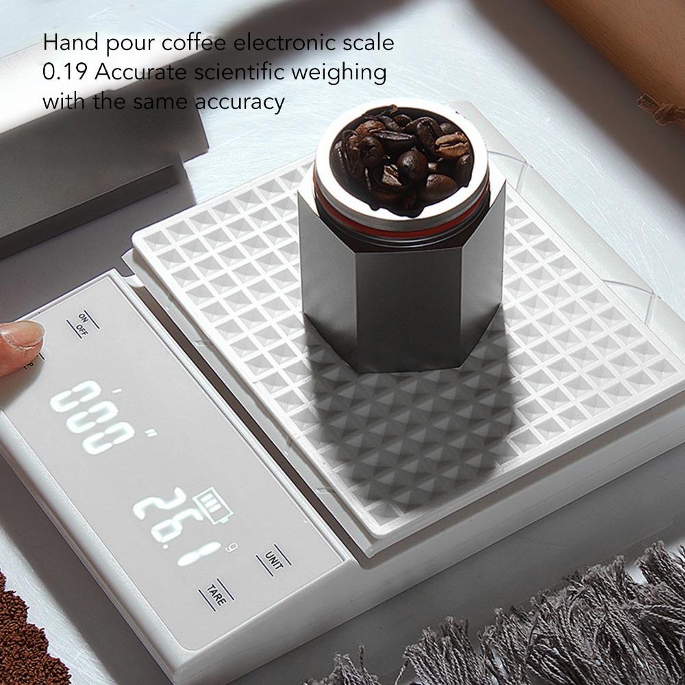LED Display Digital Kitchen Scale High Precision Food Scale Coffee Scale  Food Ingredients белый