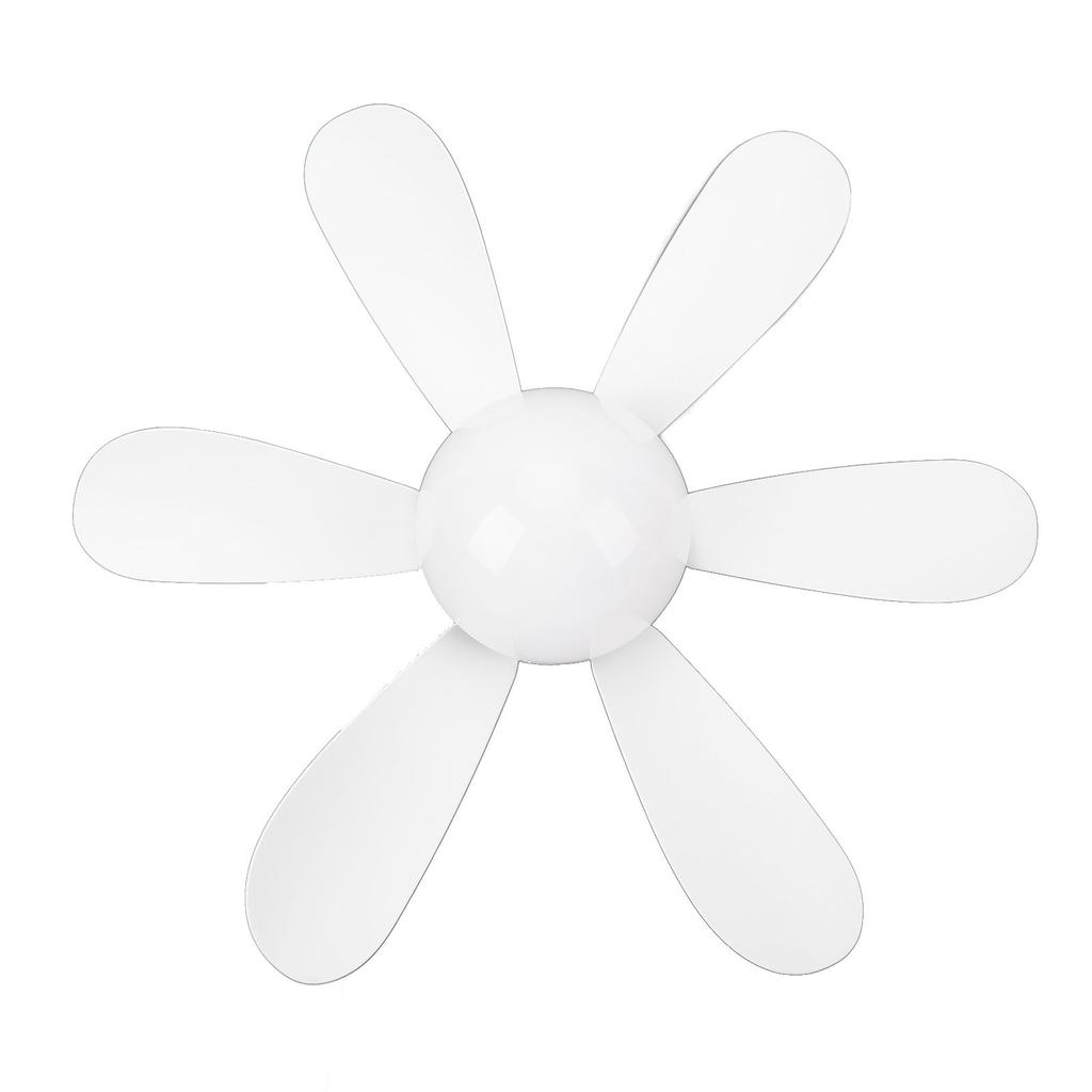 E27 LED Ceiling Fan 400 RPM Flower Shaped Removable 6 Blades Ceiling Fan Lamp with Remote Control