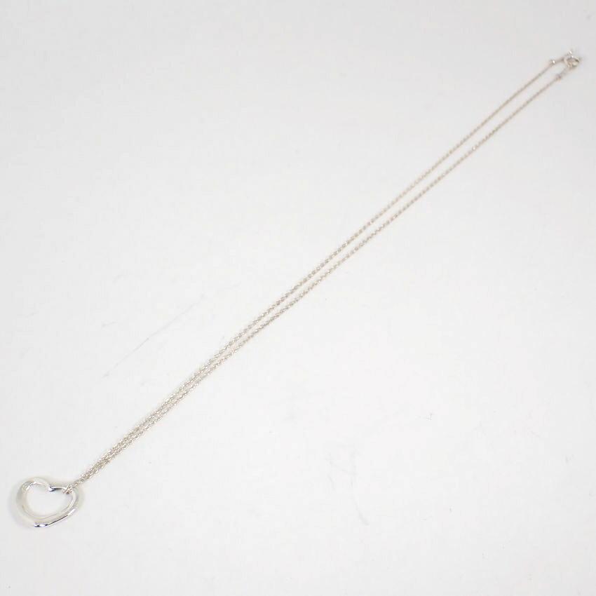 [Pre-owned] TIFFANY 925 Open Heart Pendant/Necklace/j64-6