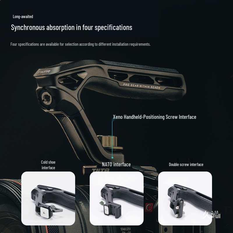 XENO Universal Quick Release Camera Cage Handle with Cold Shoe.