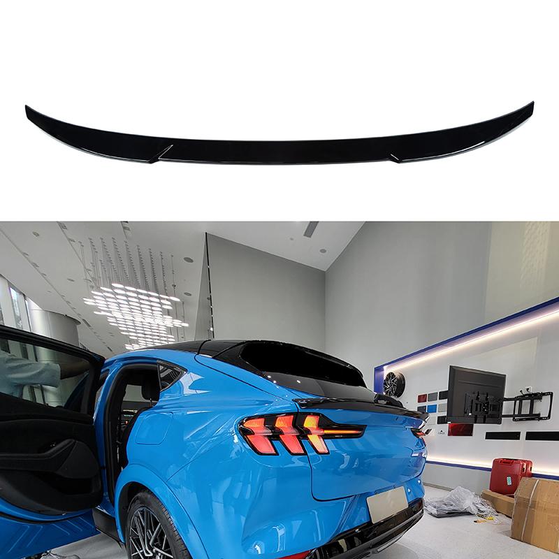 Glossy Black Trunk Spoiler Wing Fit for Ford Mustang Mach-E 2021-2022 Car Rear Spoiler