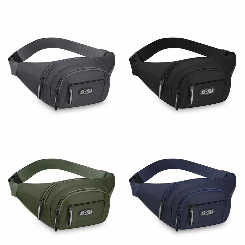 Large Capacity Mobile Waist Bag Multi-layer Storage Sports Walking Bag Men Chest Bag  Motorcycle