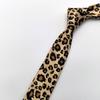 Men's Leopard Print Necktie for Formal and Casual Occasion Stylish Long Tie for Weddings Parties and Business Meetings