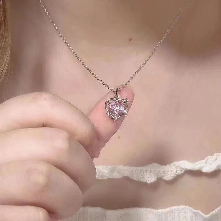 Exquisite Clavicle Chain Elegant Colorful Bow Pendant Necklace for Women Girl Temperament Collar Chain Korean Student Daily Wear