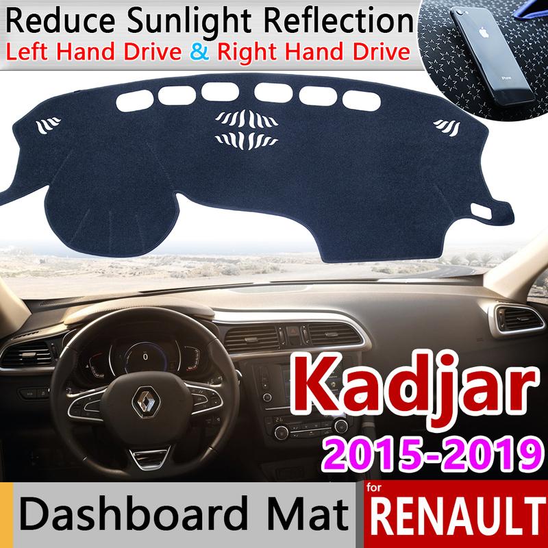 for Renault Kadjar 2015 2016 2017 2018  Anti-Slip Mat Dashboard Cover Pad Sunshade Dashmat Protect Carpet Car Accessories