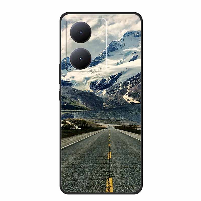 For VIVO Y36 Y78m Y27 5G Case Animals Soft Silicone Back Cover Phone Cases for VIVO Y27 5G VIVOY36 5G 6.64" Cool Wolf Cat Fundas