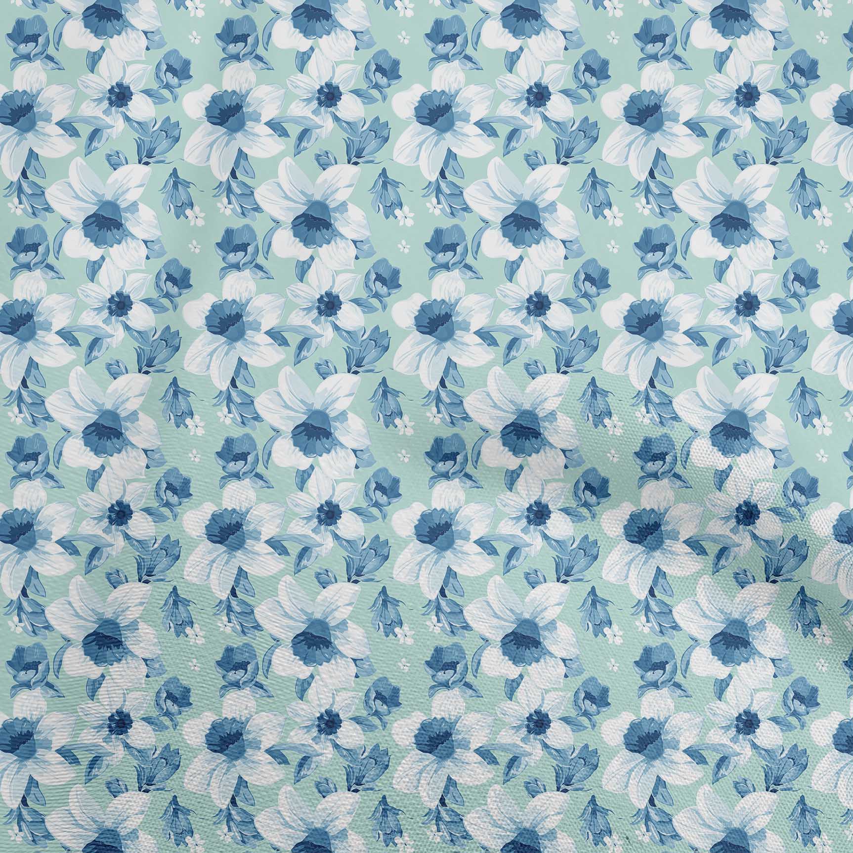 

oneOone Cotton Flex Brown Fabric Floral Sewing Craft Projects Fabric Prints By Yard 40 Inch 42 Inch Wide - Viscose Chiffon небо синє кольору