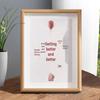 Enhanced Photo Frame: Creative Calligraphy Hollow Design for Tabletop Display