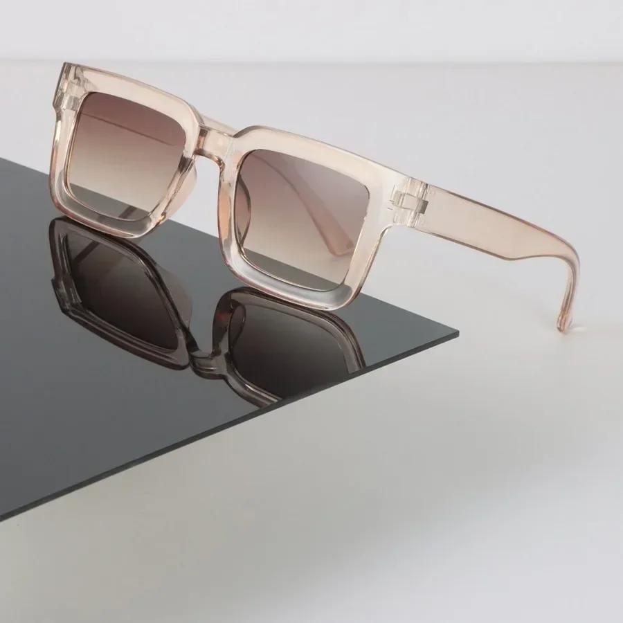 

New Oversized Sunglasses Women Men Vintage Square Designer Brand Sun Glasses Female Big Frame Mirror Retro Oculos De Sol Other шампанського