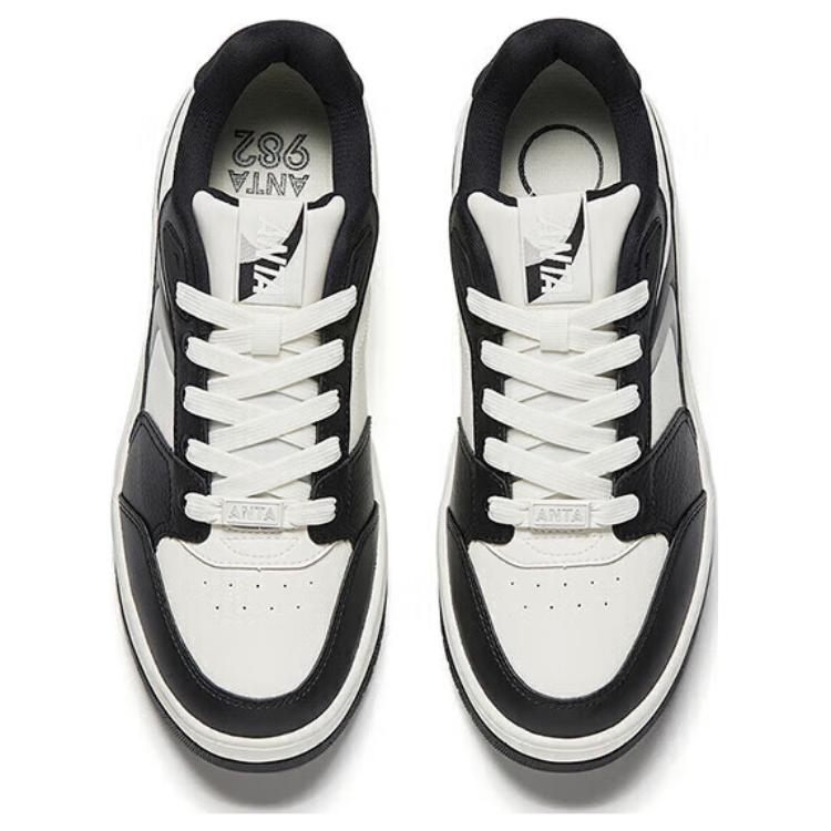 Anta 982 Moon Shadow Comfortable Versatile Non-Slip Wear-Resistant Low-Top Skate Shoes Men sneaker Black White 112518060-3