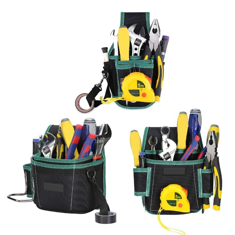 Tear Resistant Tool Belt Pouch for Carpenters and Electricians with Comfortable Fit and Enhances Portability
