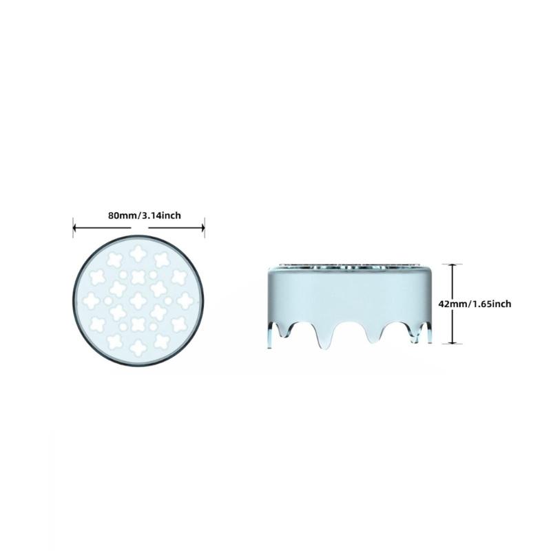 Silicone Grid Insert Flexible Floral Stem Holder For Floral Arrangements And Makeup Brush Storage