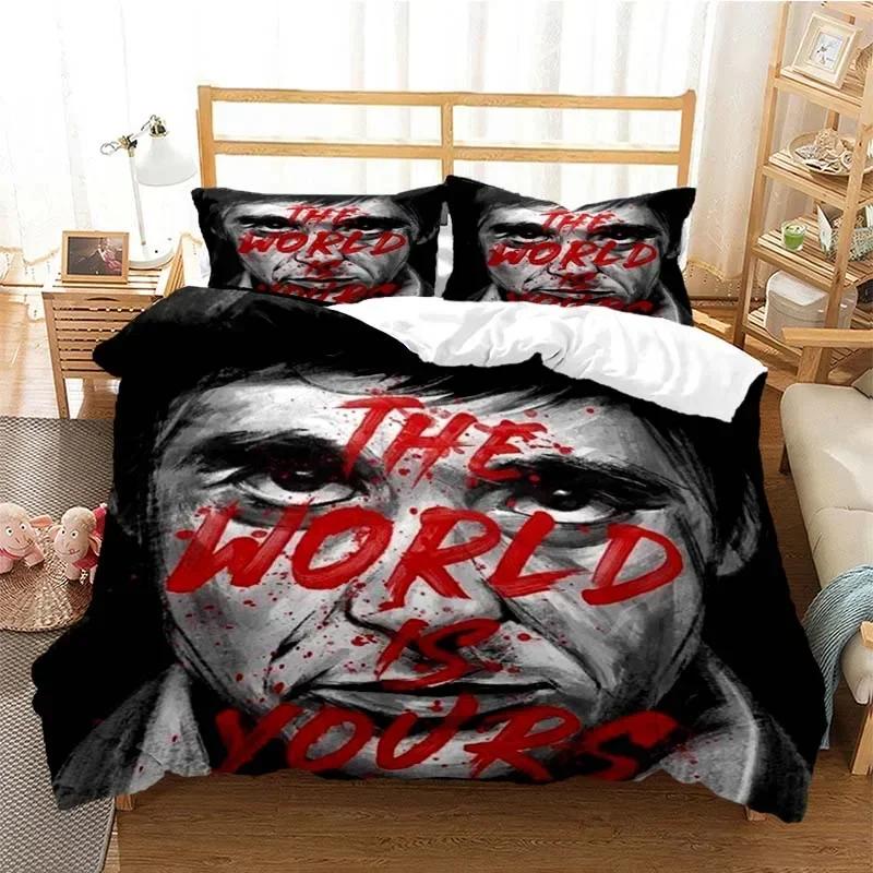 Scarface Comfortable Duvet Quilt Cover Pillowcase Bedding Set Children Bedroom Decoration Home Textile
