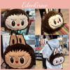 Face With Big Ears Soft Cartoon Plush Backpack Doll Bag Student Backpack