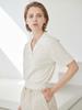 AYIHOLIC CASHMERE Tailor One-Button Crop Polo