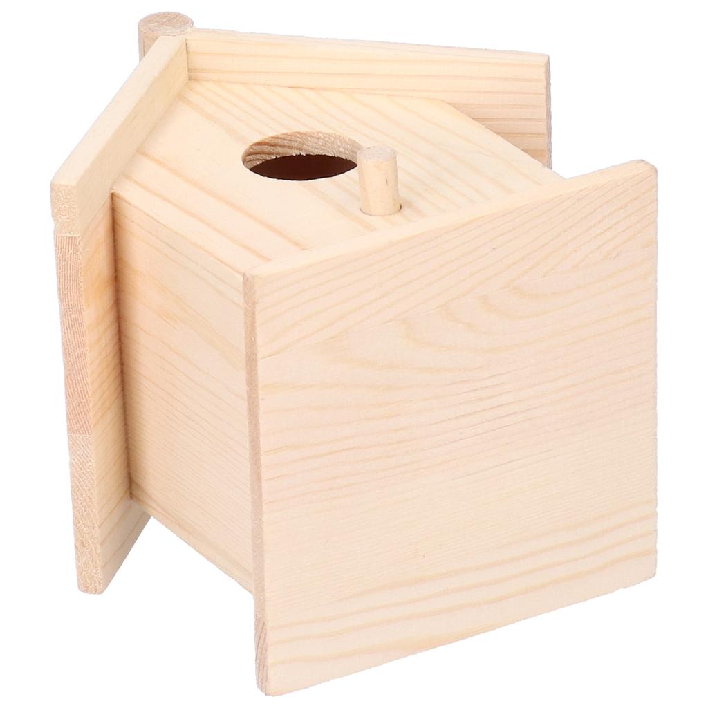 Casă de Păsări din Lemn Cuiburi Agățate Inovatoare Colivie Decor Ornament Grădină Exterioară