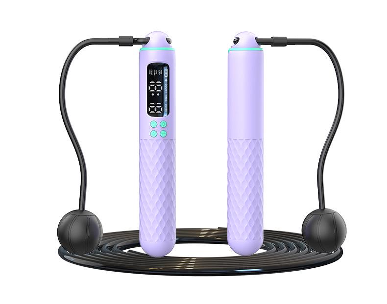 Weighted Cordless Smart Counting Jump Rope for Junior High Fitness and Exam Prep