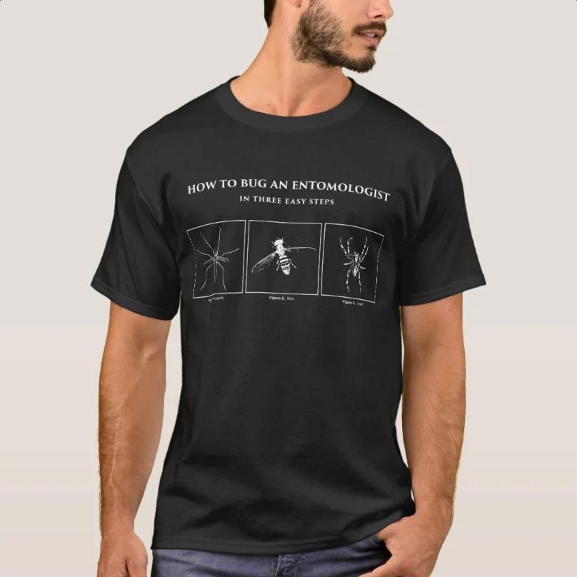 

How To Bug An Entomologist Funny Icon T-Shirt 100% Cotton O-Neck Summer Short Sleeve Casual Mens T-shirt Size S-3XL - Men s S... S разноцветный