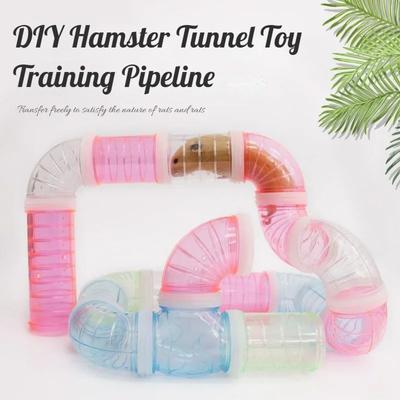 Juguete para Hámster Túnel para Cobaya Canal de Entrenamiento para Roedores Tubo Laberinto Empalmable DIY Duradero Tubería Externa para Animal Pequeño