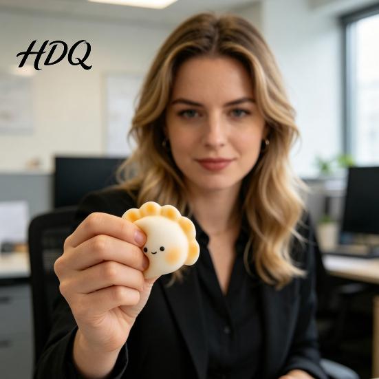 Dumpling Stress Toy Pinching Toy, Relief Soft Elastic Fidget Pressure Release Portable Mini Ball, for Anxiety And Irritability Odorless Glue