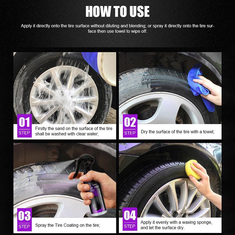 Ryekew Car Tire Brightener & Anti-Aging Coating