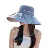 Summer Hat Women's High Quality Metal Standard Sun Protection Bucket Hat Travel Vacation Windproof Sun Hat Thin