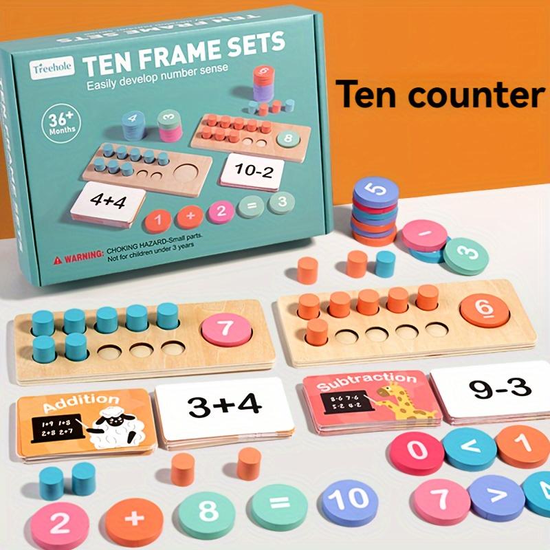 Wooden Cognitive Pairing Addition and Subtraction Operations Math Educational Toys Within Ten Enlightenment Learning Aids