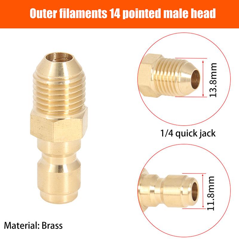 High Pressure Water Gun Water Pipe Quick Connector Car Washing Machine Water Outlet Accessories