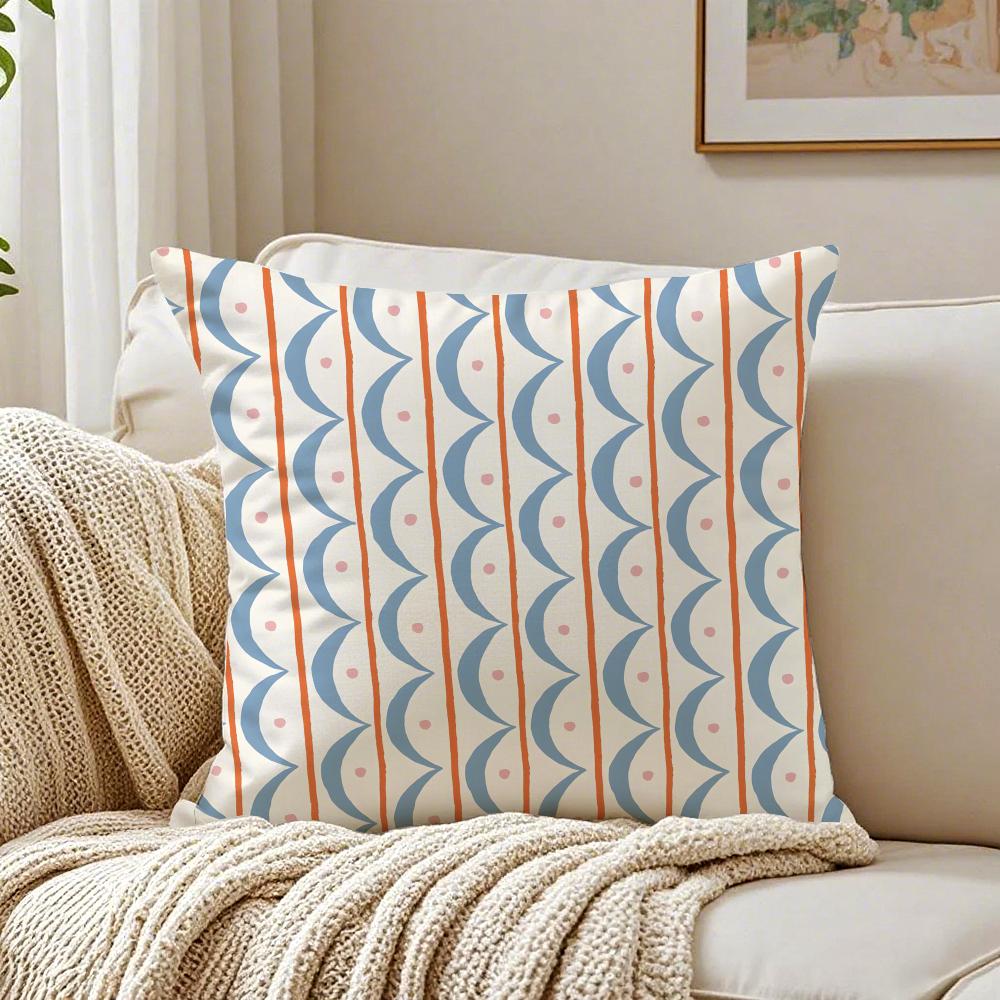 Modern Art AAriana Martin New British Pattern Cushion Cover Linen Pillowcase Soft for Sofa Bed Home Room Decor