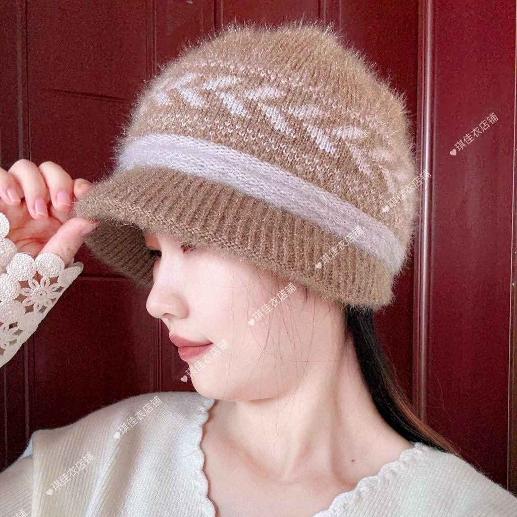 New Autumn/winter Double-layer Thickened Knit Beanie - Extra Warm Hat for Moms
