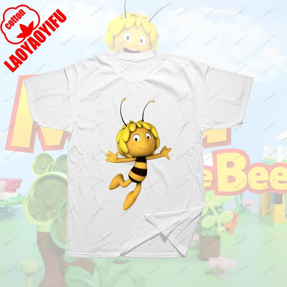 Maya The Bee Movie Cartoon Character T-shirts Cartoons T Shirt for Fitness Training Jogging Outdoor Activities