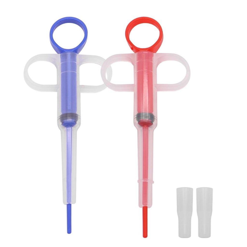 Seringa para Medicamentos de Animais de Estimação - Alimentador de Comprimidos e Líquidos de Uso Duplo para Gatos e Cães