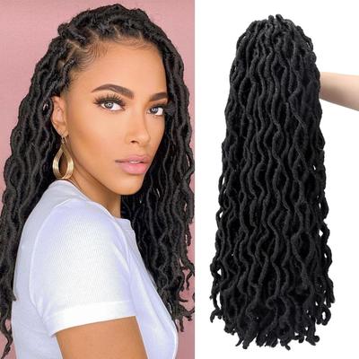 14pcs Synthetic Crochet Hair - 18 Inch Curly Gypsy Locs