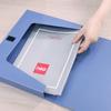 Deli A4 Plastic File Box with Velcro Closure