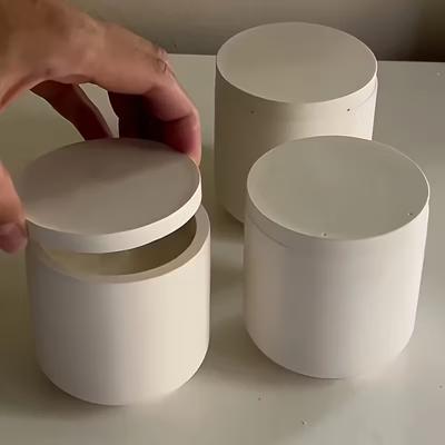 DIY Handmade Gypsum Form Aroma Cup Flowerpot Mold Concrete Form for Candles Jar Mould Silicone Moulds Cement Jewelry Box Molds