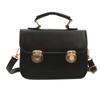 Women'S Bag Summer Fashion Handbag Texture Pu Small Square Bag Foreign Style Lock Versatile Shoulder Bag